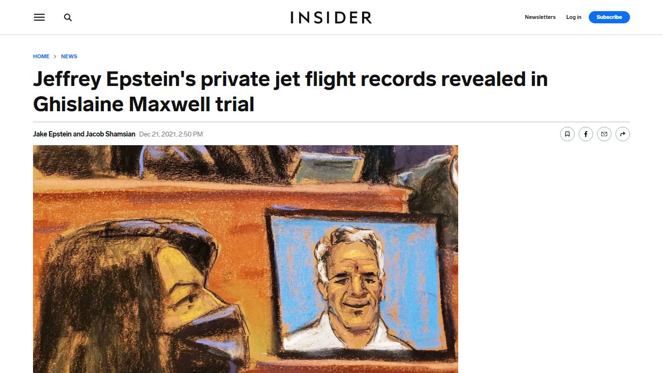 Maxwell Trial: Jeffrey Epstein's Flight Records Revealed - Insider